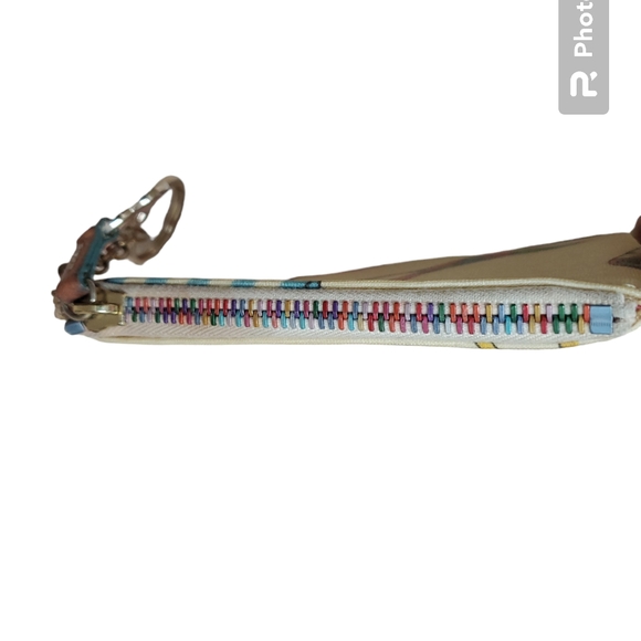 Vintage Dooney And Bourke Rainbow Zipper Wristlet - Picture 6 of 11